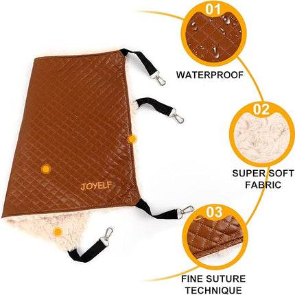 JOYELF Cat Hammock Bed, Medium Reversible Pet Cage Hammock Hanging Soft cat Bed for Kitten Ferret Puppy or Small Pet