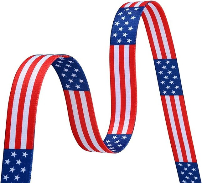 American Flag Dog Collar and Leash Set- Patriotic, US Flag Pattern, Star & Stripes, Fourth of July Dog Collar, Adjustable for Small Medium Large Dogs(Classic US Set,S)