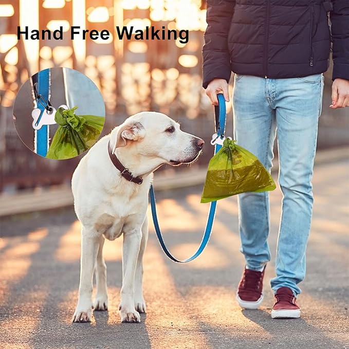 4PCS Dog Poop Bag Holder, Waste Bag Holder, Dog Poop Bag Carrier, Hand Free Holder, Metal Holder