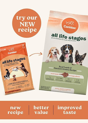 CANIDAE All Life Stages Lamb Meal & Rice Formula Dog Dry 27 Pound (Pack of 1)