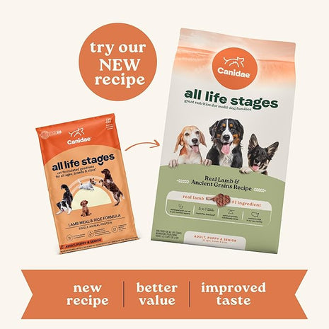 CANIDAE All Life Stages Lamb Meal & Rice Formula Dog Dry 27 Pound (Pack of 1)
