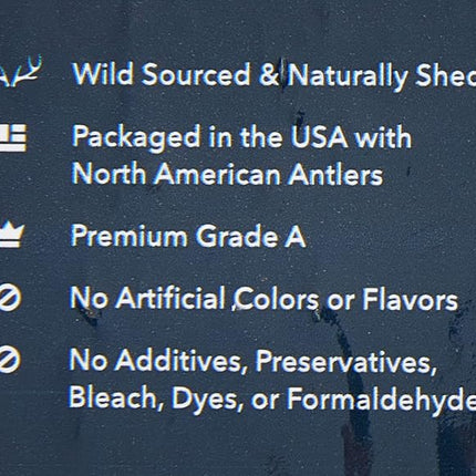 Amazon Brand - Wag Dog Elk Antler Chew, Naturally Shed, Whole, Medium 6-7.5 inches, Long Lasting for Aggressive Chewers, Best for Dogs 15-30 lbs, 2.90 Ounce (Pack of 1)