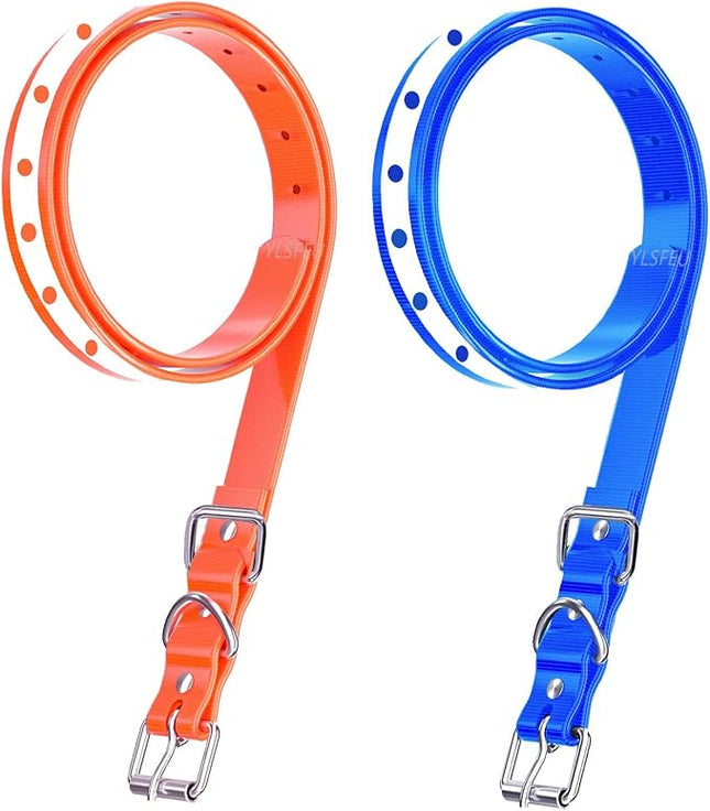 Dog Collar Strap for Most of Electronic Training Shock Collar Receivers-Adjustable Durable Waterproof Odorless 3/4 Inch Collar Replacement for Barking Fence-Pet TPU Collar Strap