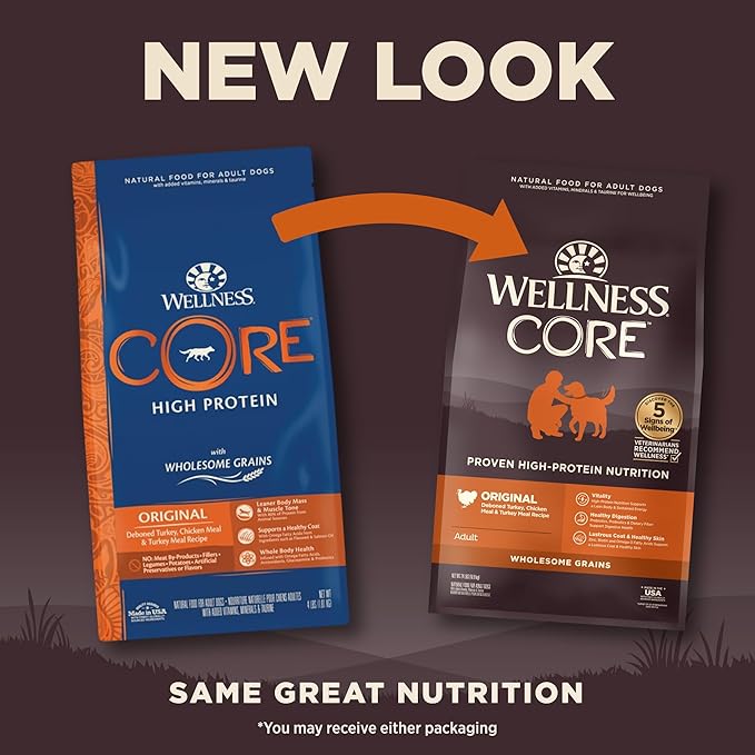 Wellness Natural Pet Food Wellness CORE Wholesome Grains Original Recipe, 24 Pound Bag