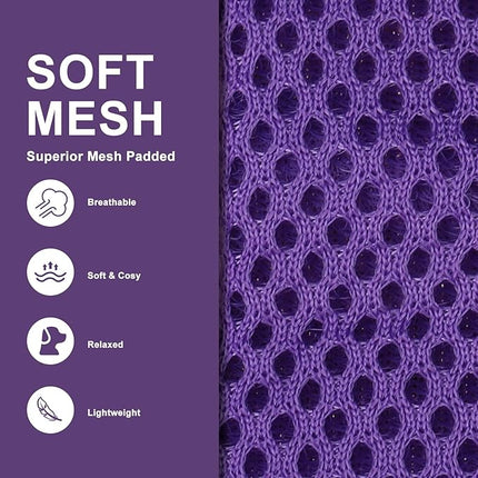 EXPAWLORER Classic Plaid Puppy Harness - Small Dog Harness and Leash Set - Dog Collar and Leash Set with AirTag Holder, Soft Padded Step in Dog Vest Harness No Pull Reflective for Outdoor, Purple S