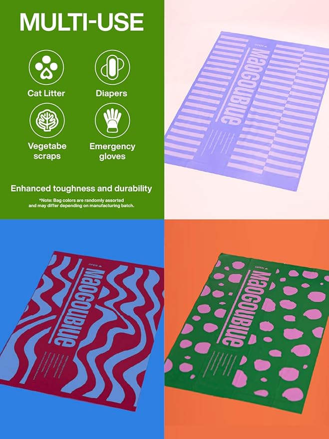 Poop Bags for Dogs Jasmine Scented Dog Poop Bags Rolls Leak Proof Extra Thick Waste Bag Refill Rolls 180 Counts