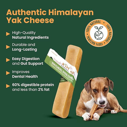 KATHMANDU'S - 100% Natural Himalayan Cheese Dog Chews - for Small Dogs (Pack of 15) - for Improved Dental Hygiene & Protein-Rich Nutrition, No Preservatives