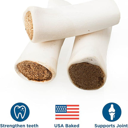 Best Bully Sticks Variety Pack Filled Shin Bones - 5-6 Inch 3 Count (Pack of 1) - Easily Digestible, Long-Lasting, Refillable Snack