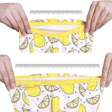 iChoue 2pcs French Bulldog Fruits Pattern Shirts 100% Breathable Cotton Tank Tops Vests Clothes for Frenchie Dogs, Lemon and Watermelon, Large