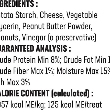 yaky Yum Himalaya Cheese Treats | Lactose Free | Gluten Free | Grain Free | USA Made | for All Breeds | Peanut Butter Cheese Chew (Pack of 2)