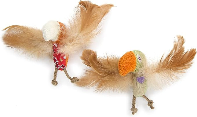 Petlinks (2 Count) HappyNip Love Birds Cat Toys, Contains Silvervine & Catnip - Multi Color, 2 Count