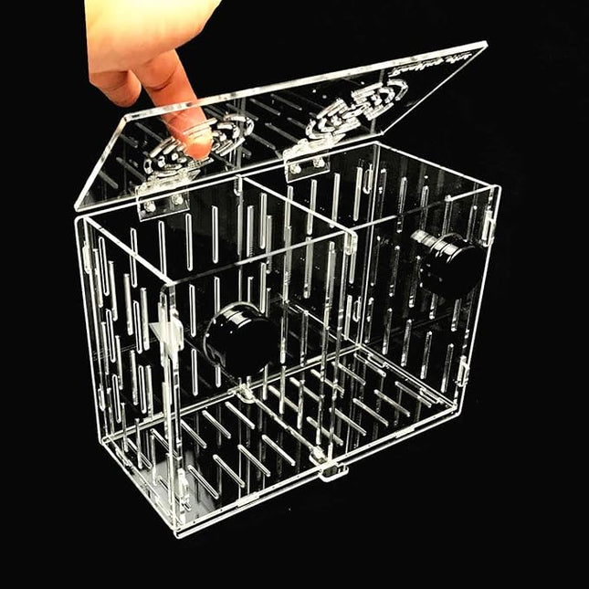 Magnetic Acclimation Breeder Box 4.5" / 8" /12" for Fish Anemone Coral Strong N52 Magnets for 1/2" Glass (8"x4"x6")