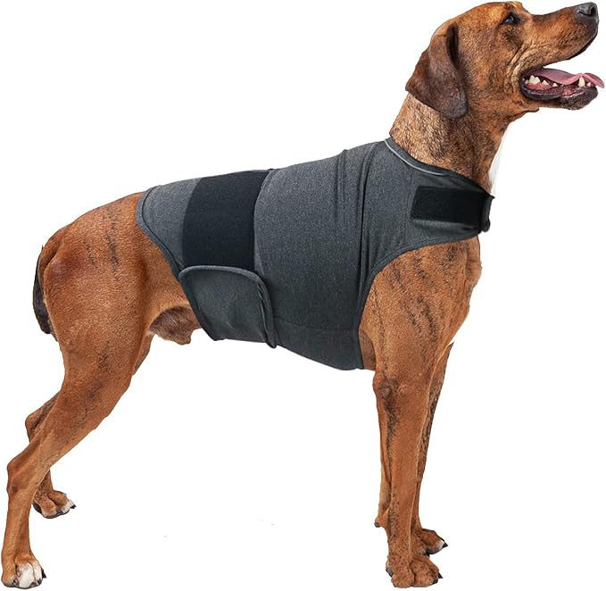 Dog Anxiety Shirt, Jacket Stress Relief Coat, Adjustable Vest for Fireworks, Thunderstorm, Calming Vest Wrap Clothing for Dogs (XL)