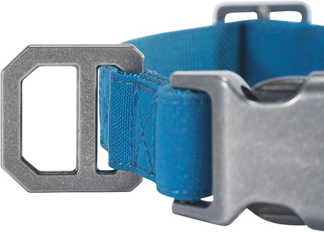 Carhartt Nylon Duck Dog Collar, Fully Adjustable Durable 2-Ply Cordura Nylon Canvas Collars for Dogs, Marine Blue, Large