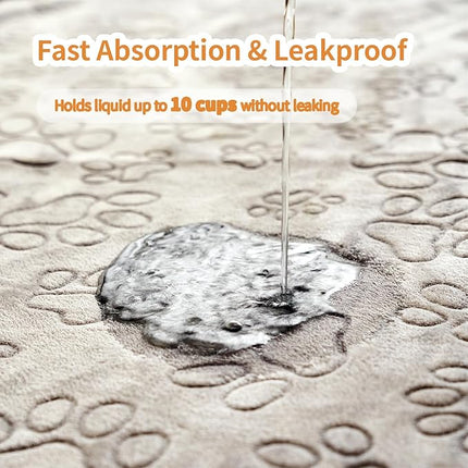 Qeils Reusable Puppy Pads, 2 Pack Washable Pee Pads for Dogs, Specifically Designed for 6 Panels for Dog Playpen Waterproof Non Slip Wee Wee pad, Absorbent & Leakproof Mats for Kennel, Floor 55"x 62"