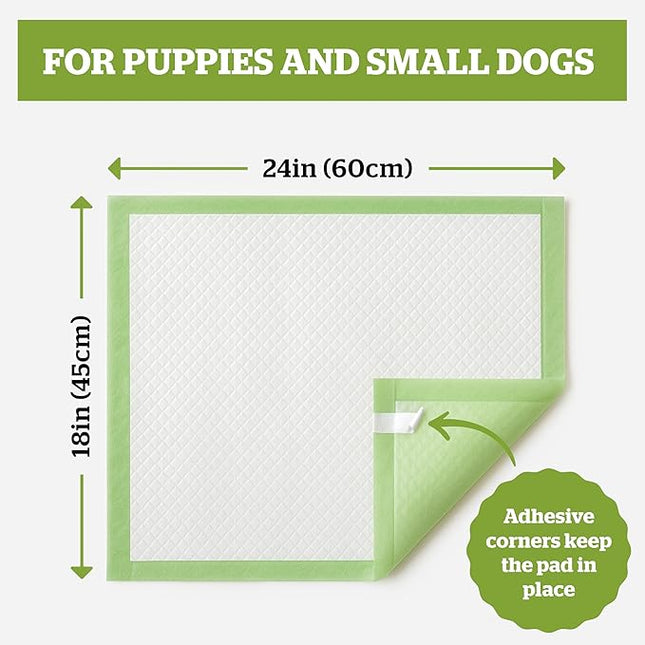Pogi’s Puppy Pads with Sticky Tabs – Medium, Super Absorbent, Odor Blocking, 40-Count (18x24in)