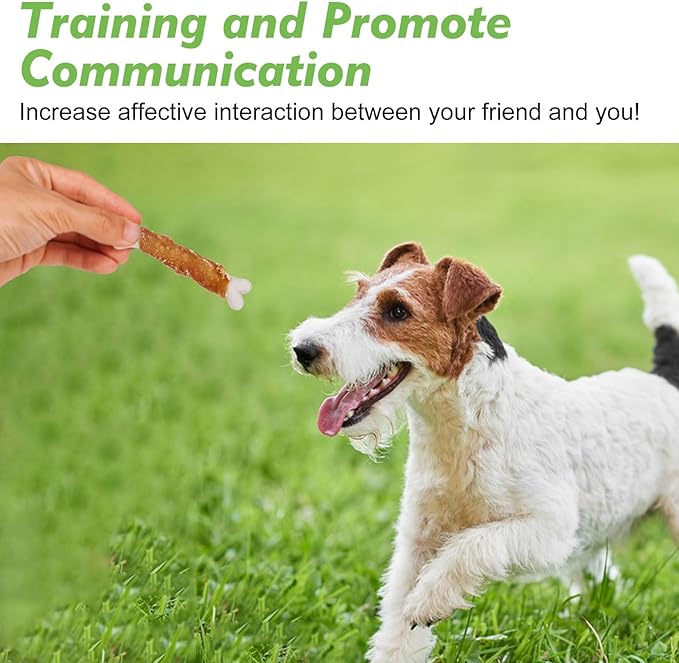 MON2SUN Dog Treats, Chicken Wrapped Calcium Bones Without Rawhide, 4 Inch Training Treats for Teeth Cleaning and Fresh Breath, Chews for Puppy and Small Dogs (10 Ounce - Pack of 1)