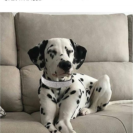 Dog Collar for Small Dogs, Adjustable Leather Suede Bling Dog Collars，Pink Dog Collar Cat Collar, Rhinestone Dog Collar