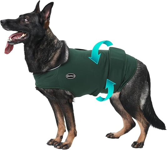 Dog Anxiety Vest, Skin-Friendly Thunder Jacket for Dogs, Dog Calming Shirt for Thunder, Fireworks, Vet Visits and Separation - Keep Pet Calm Without Medicine & Training, Anti Anxiety for Dogs