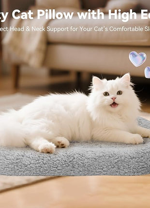 Cat Bed Washable Indoor Cat Cushion Bed, Soft and Cozy Plush Pet Bed-S