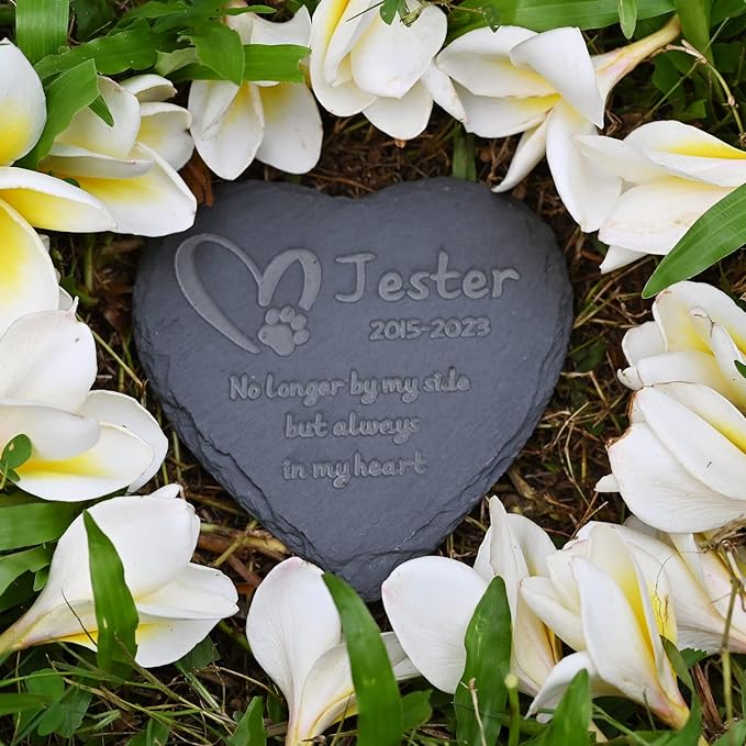 Dog Loss Gifts, Pet Memorial Stone, Pet Memorial Gifts for Dog, Lost of Dog Sympathy Gift, Bereavement Gifts for Loss of Pet, Personalized Dog Memorial Gifts for Loss of Dog - 6*6 Inches Stone