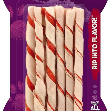 Dingo Twist Stick Rawhide Chews, Made With Real Chicken, 10-Count