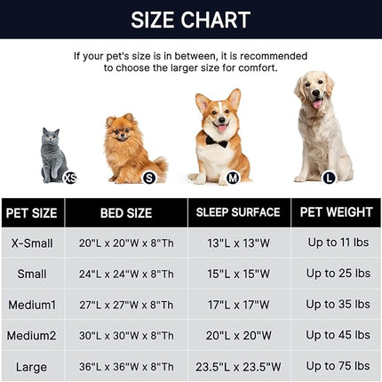 Calming Dog & Cat Bed - Anti-Anxiety Donut Dog Cuddler, Warming Cozy Soft Round Bed, Fluffy Faux Fur Plush Dog Cat Cushion for Small Medium Dogs and Cats (20"/24"/27"/30")