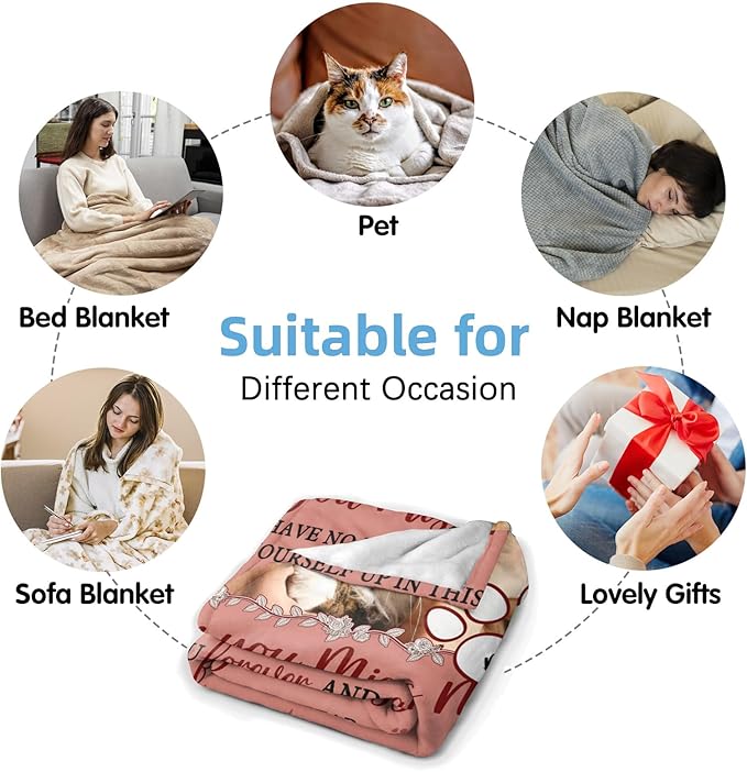Custom Pet Memorial Blanket with Photo,Personalized Dog/Cat Loss Sympathy Gift,Pet Loss Bereavement Remembrance Gifts,Flannel Throw Blanket with Pictures (Dark Pink)
