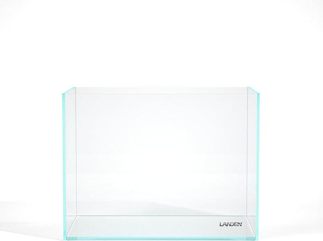 Landen 60H 30 Gallon Rimless Low Iron Aquarium Tank, 23.6" W × 17.7" D × 17.7" H (60cm x 45cm x 45cm) 8mm Thickness with Black Nano Foam Leveling mat Included