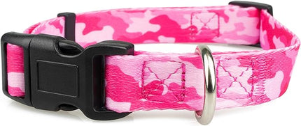 Limeloot Pink Camo Dog Collar for Female Dogs, Cute Girl Dog Collar for Small Dogs, Small