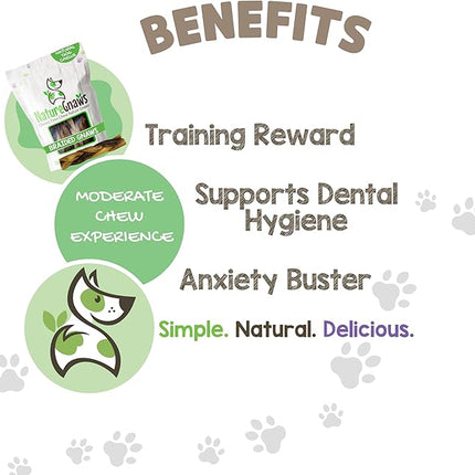 Nature Gnaws Braided Gnaws for Dogs 5-6" (3 Count) - Long Lasting for Small and Medium Dogs - Natural Beef Bully Stick Combo Braids - Rawhide Free