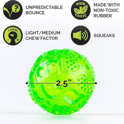 Hyper Pet DuraSqueak Dog Ball Toy, Interactive, Floats, Squeaks, Dog Balls for Fetching, Alternative to Traditional Tennis Balls - for All Breeds