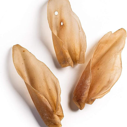 Jack&Pup Natural Cow Ears for Dogs - Cow Ear Dog Treats, Thick Cut, Single Ingredient, High Protein, Pig Ear Alternative Dog Treats - Cow Ears for Small and Large Dogs (80 Pack)