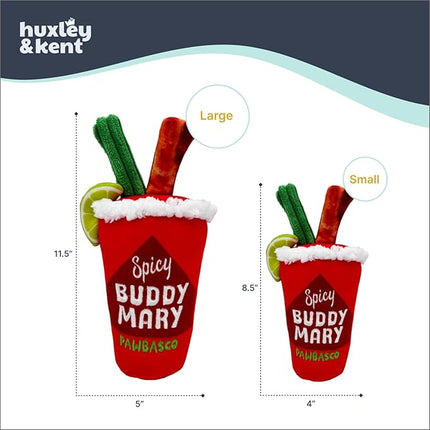 Huxley & Kent Funny Dog Toy w/Squeaker – Power Plush Squeaky Dog Toys for Small, Medium & Large Dogs – Soft Stuffed Animal for Indoor Play & Fetch - Buddy Mary, Small