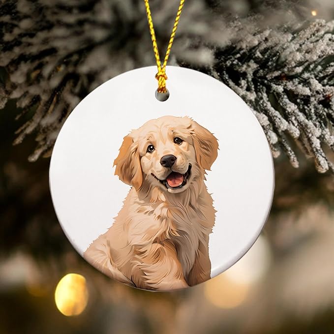 Personalized Pet Memorial Christmas Ornament – Customizable Dog or Cat Ornament – “How Lucky I Am” Quote – Customizable with Pet’s Name and Date – Unique Pet Lover Gift