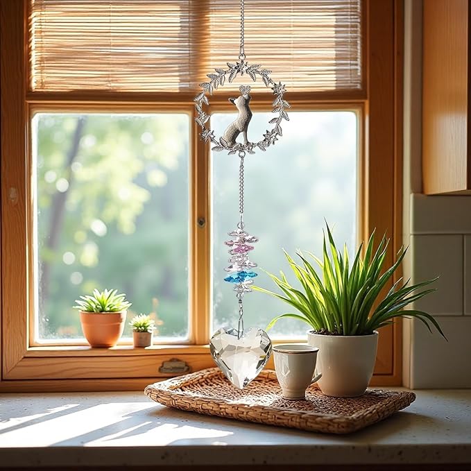 Pet Memorial Suncatcher,Dog Memorial Gifts for Loss of Dog,Cats Remembrance,Pet Loss Sympathy Gift,Bereavement Gifts(Cat)