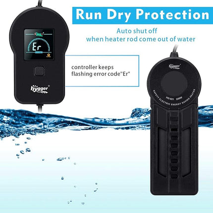 hygger Fast Heating Aquarium Heater 800W with Digital Controller for 120-180 Gallon Fish Turtle Stock Tank Pond Accurate Adjustable