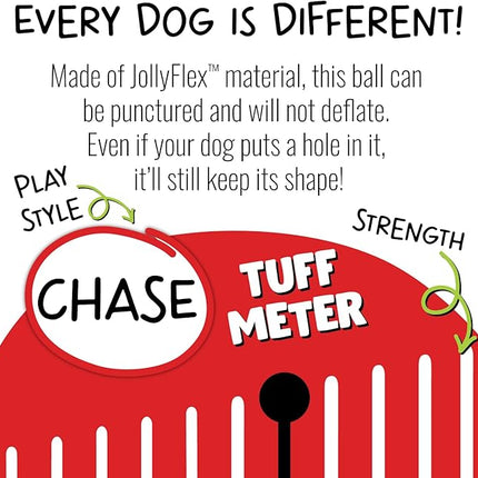 Jolly Pets Large Soccer Ball Floating-Bouncing Dog Toy, 8 inch Diameter, Orange