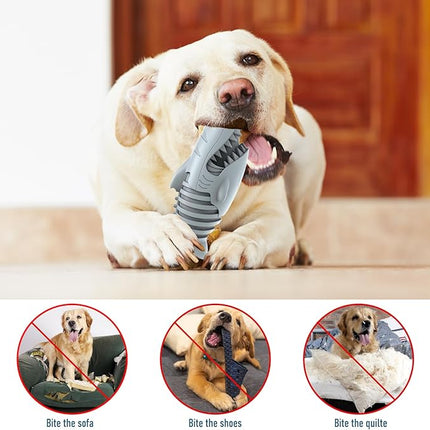 Dog Chew Toys for Aggressive Chewers, Indestructible Tough Durable Squeaky Interactive Dog Toys Teeth Cleaning Dog Chew Toy for Small Meduium Large Breed