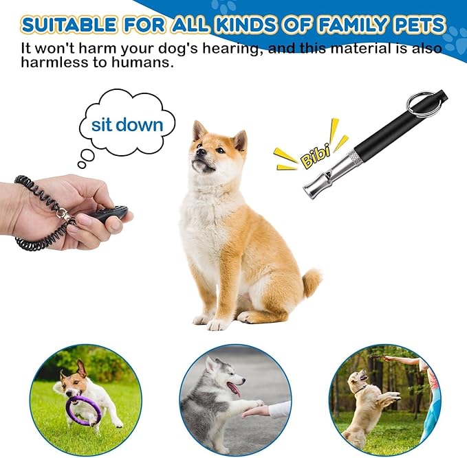 JIURUN Dog Treat Pouch for Pet Training - Dog Treat Bag (Grey) - Dog Training Kit, Dog Clicker for Training, Silicone Treat Bag, 2-in-1 Whistle Clicker, Collapsible Dog Bowl, 2 Dog Poop Bag