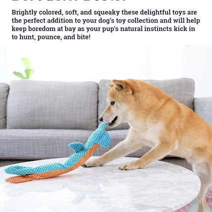 Petstages Stuffing-Free Floppy Shark Plush Dog Toy, Large