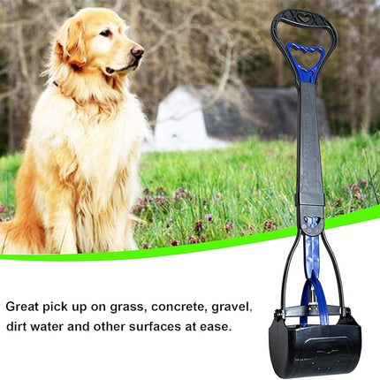 Non-Breakable Pooper Scooper for Large Medium & Small Dogs Heavy Duty, 28“Long Handled Dog Poop Scooper for Grass,Durable Dog Poop Pick Up Tool, Poop Grabber