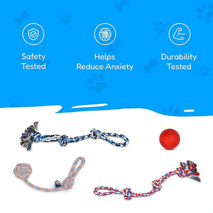 XL Dog Rope Toys for Aggressive CHEWERS - Large Dog Ball for Large and Medium Dogs - Benefits Non-Profit Dog Rescue - Large Floss Rope for Dogs Dental Health - 100% Cotton Rope Toy for Large Dogs