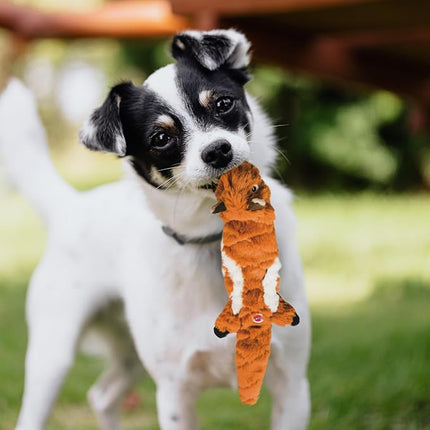 SPOT Skinneeez Extreme Quilted Chipmunk- Durable, Stuffing Free Dog Toy with 4 Layers of Diamond Stitched Fabric & 2 Squeakers- Ideal for Small & Medium Aggressive Puppies and Dogs- 14in