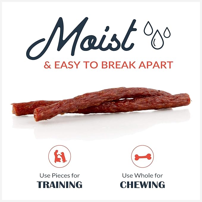 Flourish Pets Jerky Sticks, Dog Treats, Healthy Training Chews (Beef and Pork, Variety Pack)