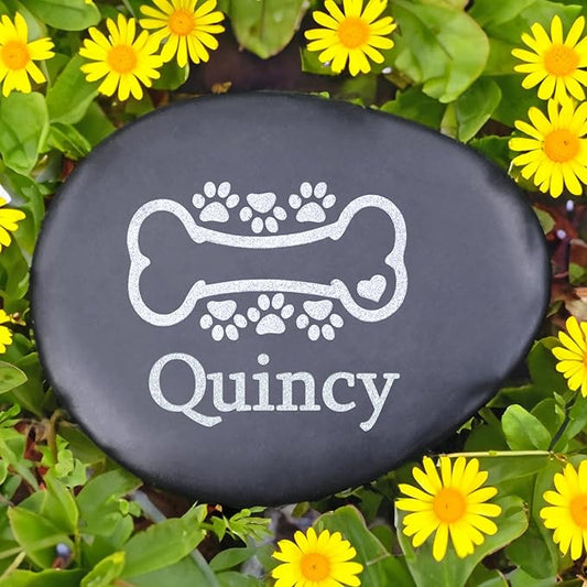 Personalized Pet Memorial Stone for Dogs - Loss Dog Sympathy Gifts - Cat Memorial Gifts - Remembrance Gifts for Loss of Pet - Pet Memorial Gifts - Dog Bereavement Gifts - Pet Loss Gifts