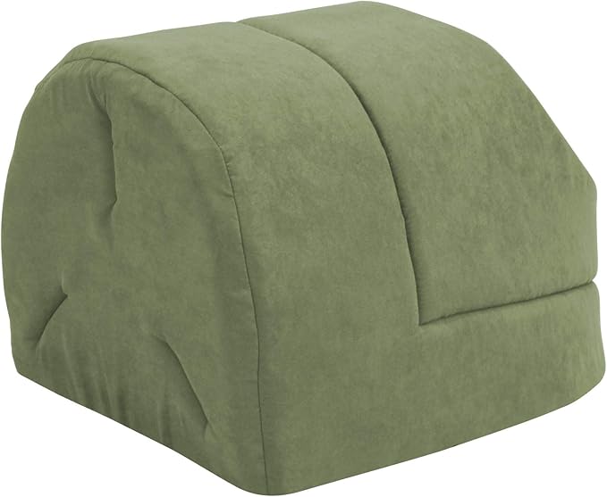 4 in 1 Self Warming Burrow Cat Bed, Pet Hideway Sleeping Cuddle Cave (Sage Green-2)