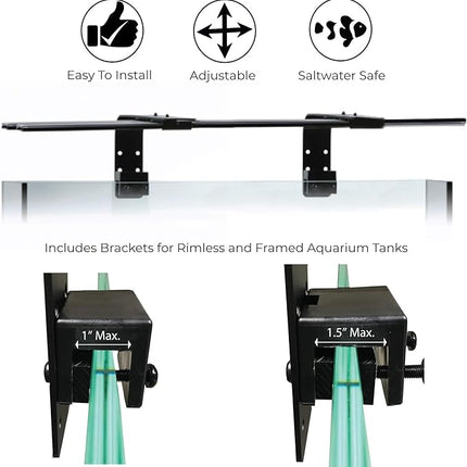 CURRENT USA Dual Adjustable Aquarium Light Arm Mount Kit