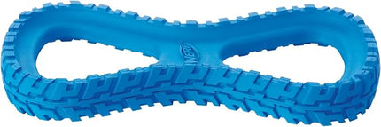 Nerf Dog Tire Infinity Tug Dog Toy, Lightweight, Durable and Water Resistant, 10 Inches, for Medium/Large Breeds, Single Unit, Blue (Pack of 2)