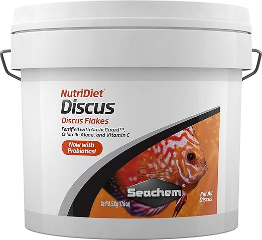 Seachem NutriDiet Discus Flakes - Fortified Ornamental Fish Food Supplement 500g
